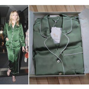 Olivia von Halle | Coco Vineyard Silk Satin Pajama Set